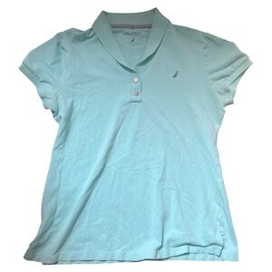 Nautica Women's Aqua Button Down Shirt